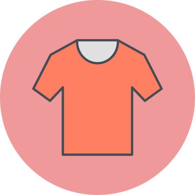 Tişört ikonu. vektör illüstrasyonu