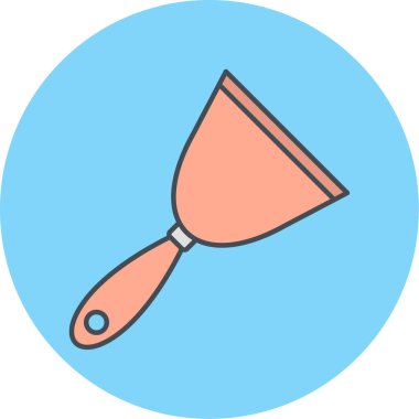 Modern fırça simgesinin vektör illüstrasyonu