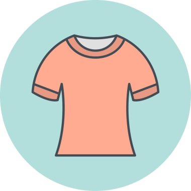 t-shirt vektör simgesi