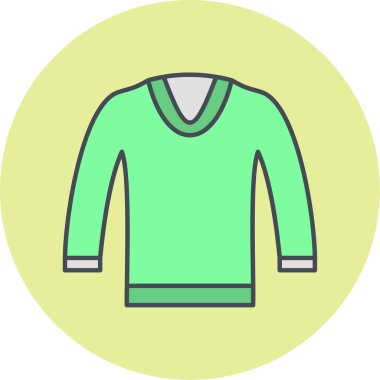 Modern kıyafet simgesinin vektör illüstrasyonu