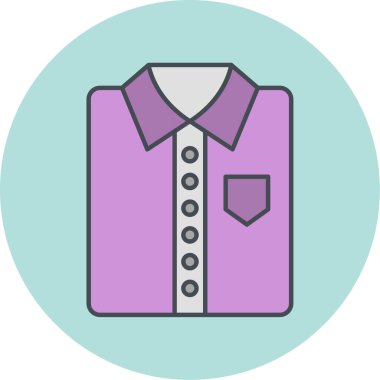 Gömlek. Web simgesi basit illüstrasyon