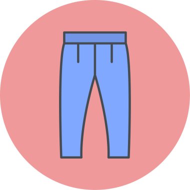 Pantolon. Web simgesi basit illüstrasyon