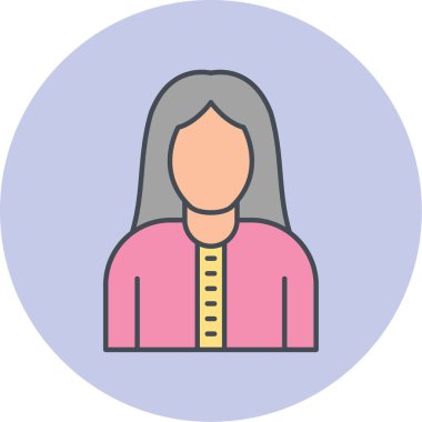 avatar. Web simgesi basit illüstrasyon