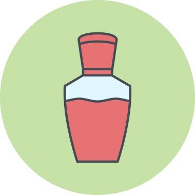 Bir şişe simgesinin vektör illüstrasyonu