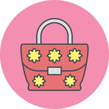 Alışveriş poşeti simgesinin vektör illüstrasyonu