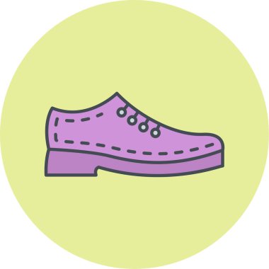 Ayakkabı. Web simgesi basit illüstrasyon