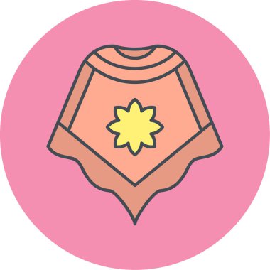 güzel kadın simgesi, vektör illüstrasyonu