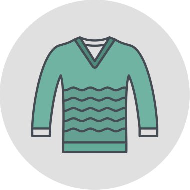 Modern kıyafet simgesinin vektör illüstrasyonu