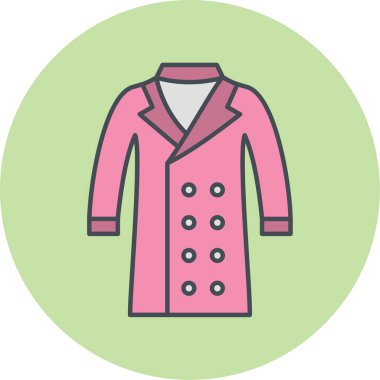 Kadın giyimi simgesinin vektör illüstrasyonu