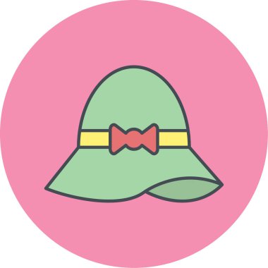 Şapka simgesi vektör illüstrasyonu