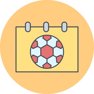 futbol topu ikonu vektör illüstrasyonu