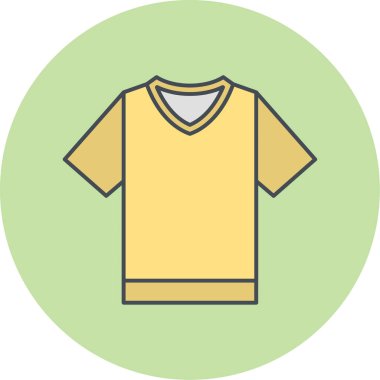 t-shirt vektör simgesi