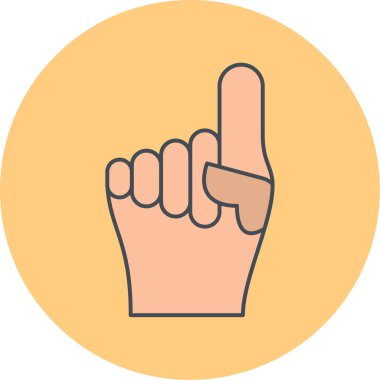 el simgesi vektör illüstrasyonu