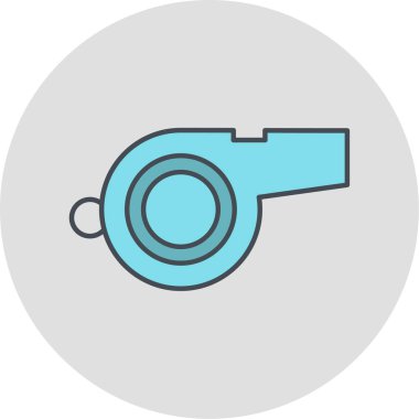 ıslık simgesi vektör illüstrasyonu