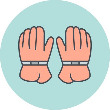 Bekar kadın simgesinin vektör illüstrasyonu