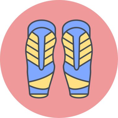 Terlikler. Web simgesi basit illüstrasyon