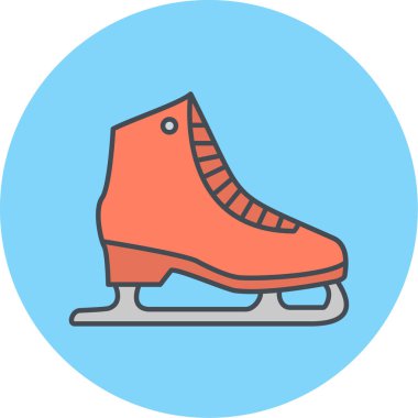 Buz pateni ikonu. vektör illüstrasyonu