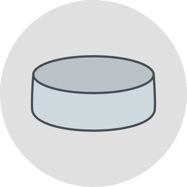 Tek top simgesinin vektör illüstrasyonu