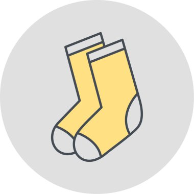 çorap simgesi vektör illüstrasyonu