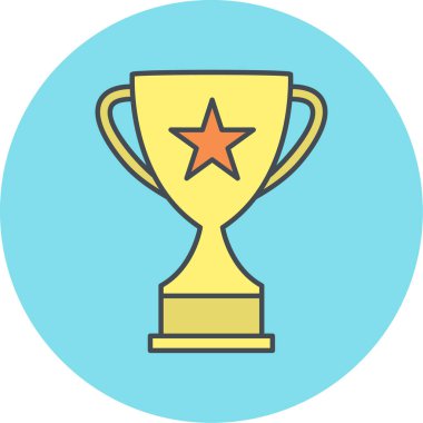 kupa simgesi vektör illüstrasyonu