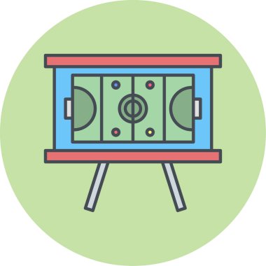 Futbol stadyumu ikonunun vektör illüstrasyonu