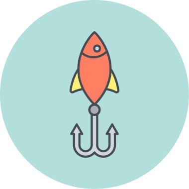 roket ikonu vektör illüstrasyonu