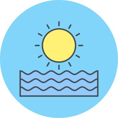 Güneş Simgesi Vektör illüstrasyonu