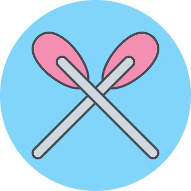 Yiyecek ve içecek sembolünün vektör çizimi