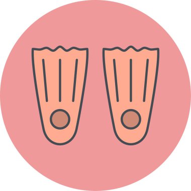 Yüzme havuzu simgesinin vektör illüstrasyonu