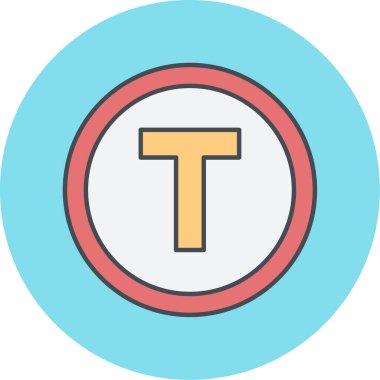 Bir b simgesinin vektör illüstrasyonu