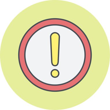 Moda biçimi izole edilmiş arkaplanda ünlem simgesi simgesi