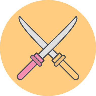 Bıçak ikonu. vektör illüstrasyonu