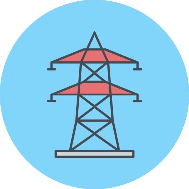 Modern b 'nin vektör illüstrasyonu elektrik enerjisinin ikonundan yoksun