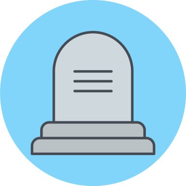 Tek bir mezar simgesinin vektör illüstrasyonu