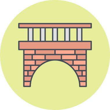 Modern yapı simgesinin vektör illüstrasyonu