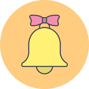 Güzel çan simgesinin vektör çizimi