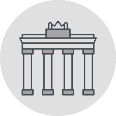 Modern yapı simgesinin vektör illüstrasyonu