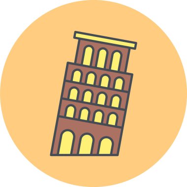 pisa. Web simgesi basit illüstrasyon