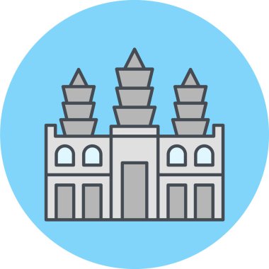 Modern yapı simgesinin vektör illüstrasyonu