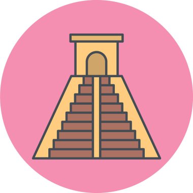 Bir anıtın vektör illüstrasyonu