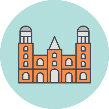 Bir kilise simgesinin vektör illüstrasyonu