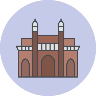 Kiliseye. Web simgesi basit illüstrasyon