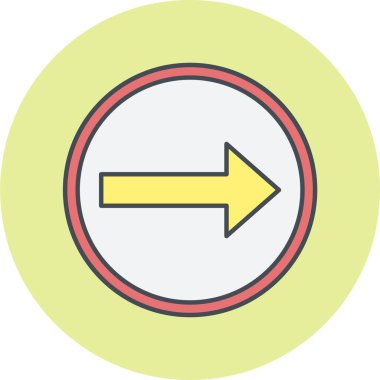 ok simgesinin vektör illüstrasyonu