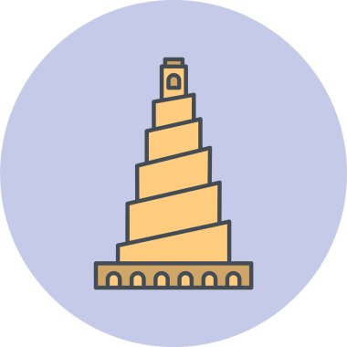 Yapı simgesinin vektör illüstrasyonu