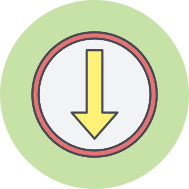 ok simgesinin vektör illüstrasyonu