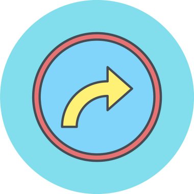 ok simgesinin vektör illüstrasyonu