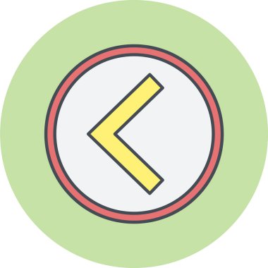 Projeniz için sol yön ok simgesi