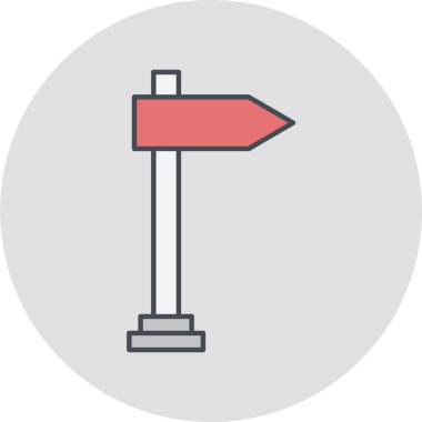 İşaret çubuğu simgesinin vektör illüstrasyonu