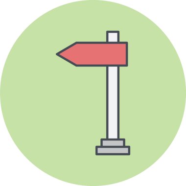 Sokak işaretlerinin vektör illüstrasyonu