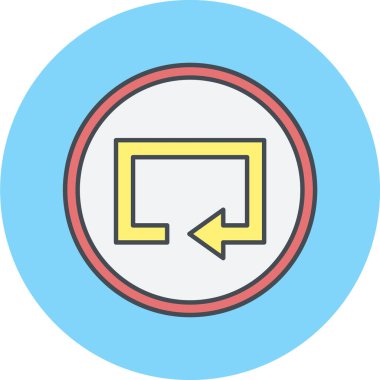 ok simgesinin vektör illüstrasyonu